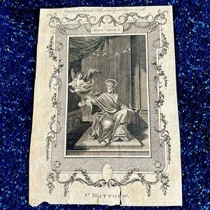 Print from 1800s Bible Brown Newcastle